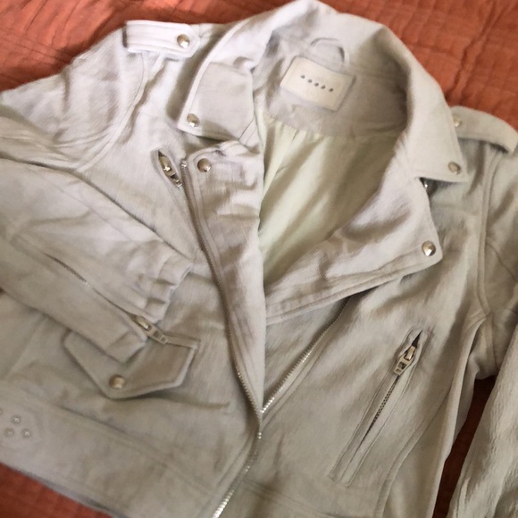 Blank NYC Light Grey Moto Jacket - Picture 2 of 9